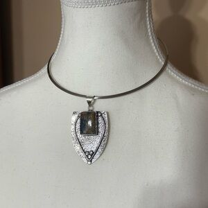 Handcrafted Artisan Stainless Steele Wire Necklace